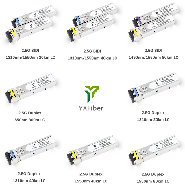 2.5G SFP Module Compatible with Cisco Mikrotik HPE TP LINK HP Juniper