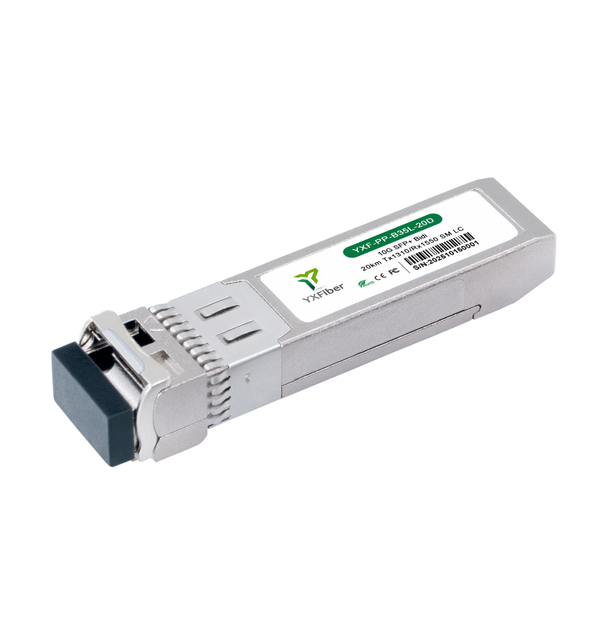10G SFP+ BiDi Tx1310nm Rx1550nm 20km LC Single Mode Transceiver Compatible with Cisco Mikrotik HPE TP-LINK HP Juniper
