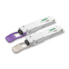QSFP28 100G BIDI 80km 1280/1304nm SMF Simplex LC Fiber Optic Module Compatible with Cisco Mikrotik HPE TP-LINK HP Juniper