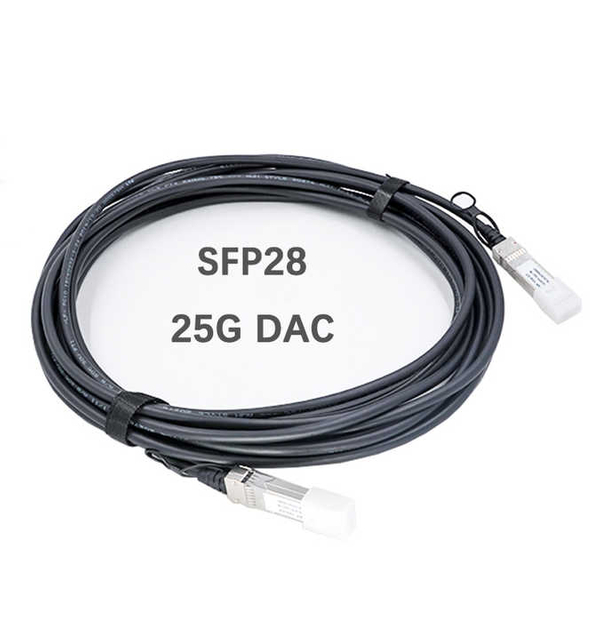 25G SFP28 DAC Cable 40GBASE Passive Direct Attach Cable Compatible with Cisco Mikrotik HPE TP LINK HP Juniper, Customized Length