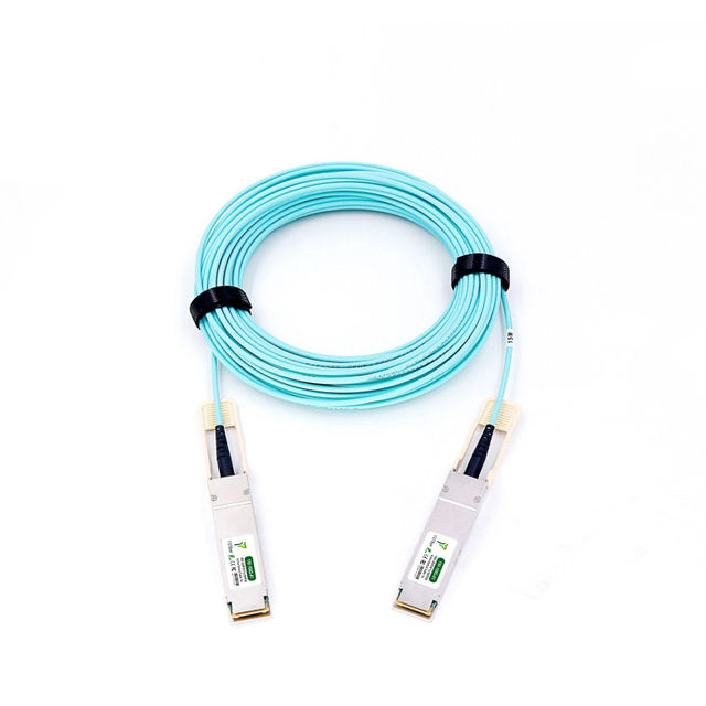 100G AOC Cable QSFP28 to QSFP28 Active Optical Cable Compatible with Cisco Juniper Dell Arista Mellanox Customized 