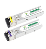 1.25G SFP BiDi Tx1550nm Rx1490nm 160km LC Single Mode Transceiver Compatible with Cisco Mikrotik HPE TP-LINK HP Juniper
