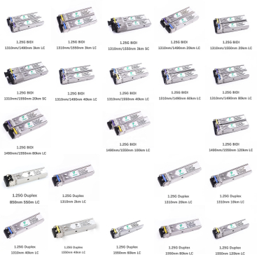 1.25G SFP Module Compatible with Cisco Mikrotik HPE TP LINK HP Juniper
